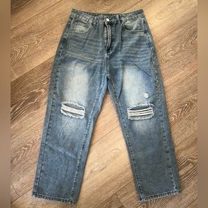 Denim Wide Leg Jeans